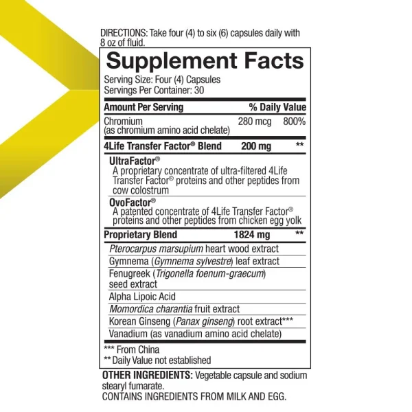 4Life Transfer Factor GluCoach - Imagen 3
