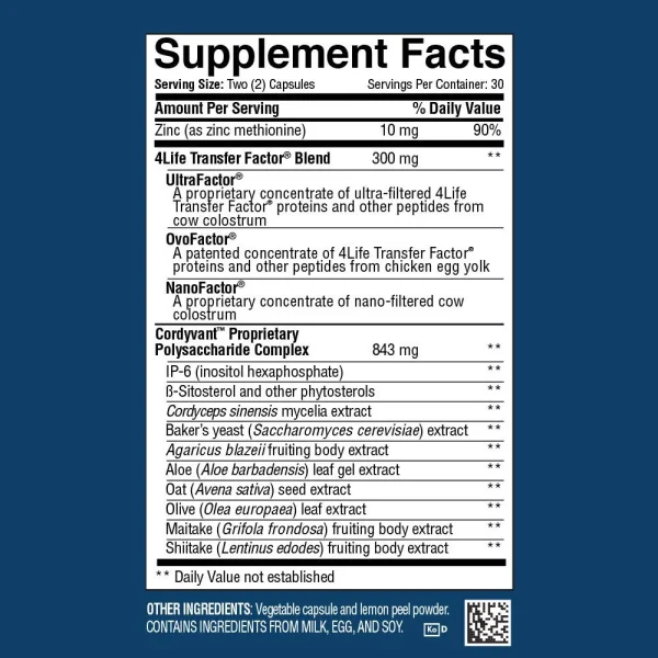 4Life Transfer Factor Plus con Zinc - Imagen 3
